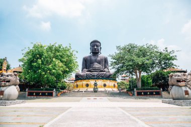Bagua Dağı 'ndaki Buda Heykeli Changhua, Tayvan Baguashan