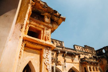 Kraliçe'nin banyo, Hampi, Hindistan'da antik Harabeleri