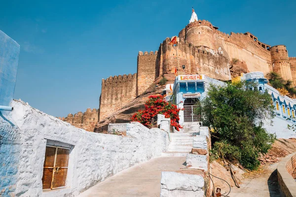 Mehrangarh Fort Ruínas Antigas Jodhpur Índia — Fotografia de Stock