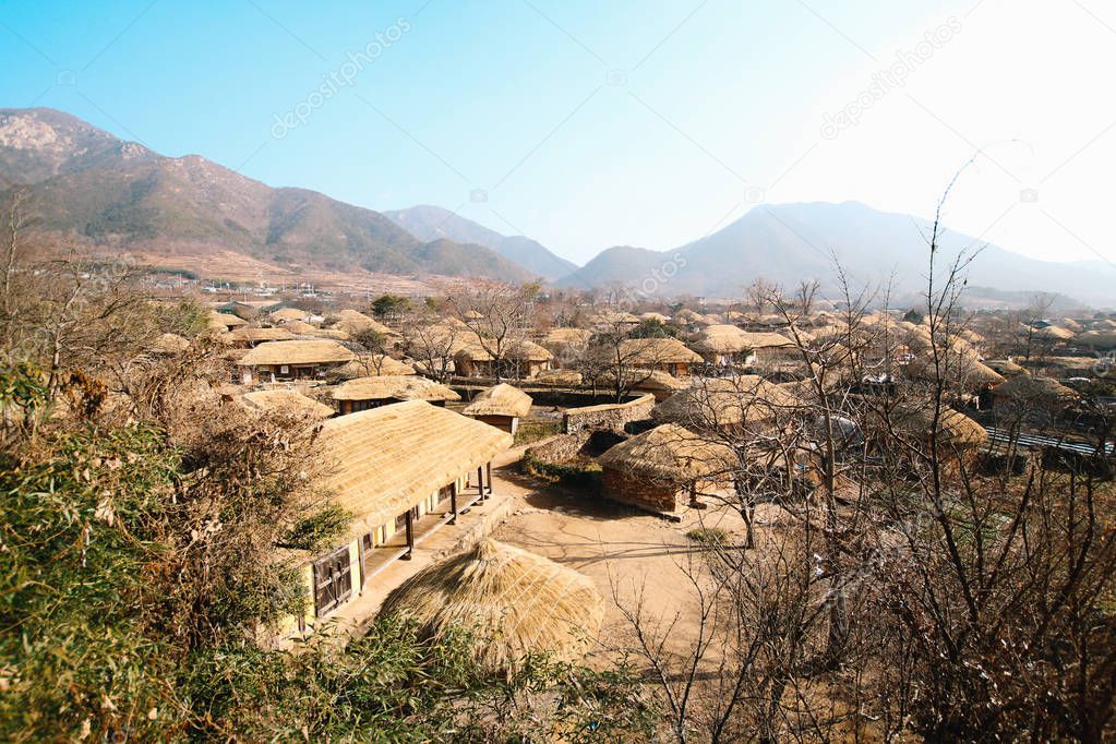 Naganeupseong (Nagan folk village) in Suncheon, Korea