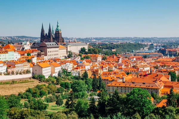 Prague Castle Vitus Cathedral Petrin Hill Czech Republic — Stock Photo, Image