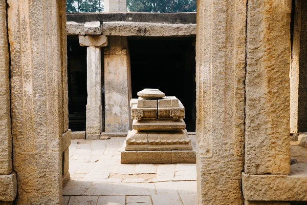 Tempio Siva Sotterraneo Rovine Antiche Hampi India — Foto Stock