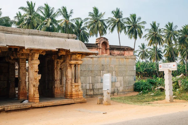 Temple Chandikeshvar Ruines Antiques Hampi Inde — Photo