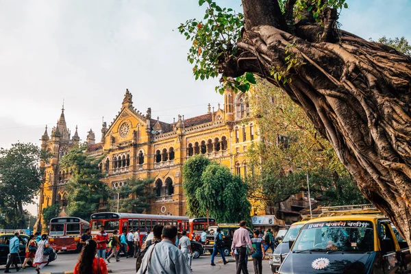 Mumbai Inde Décembre 2017 Chhatrapati Shivaji Maharaj Terminus Gare — Photo