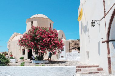 Pyrgos kasaba Santorini Island, Yunanistan