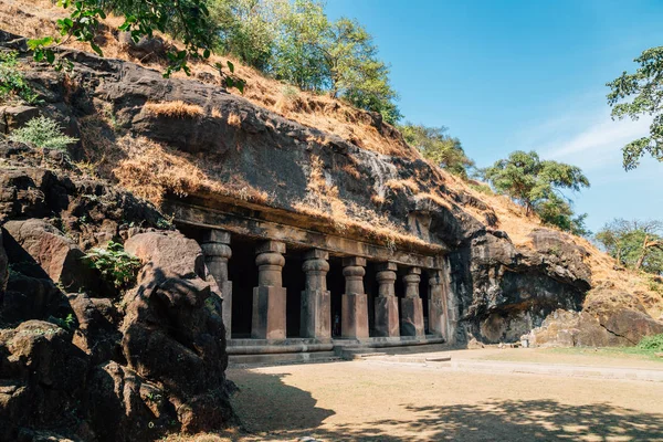 Elephanta Caves Architettura Storica Mumbai India — Foto Stock