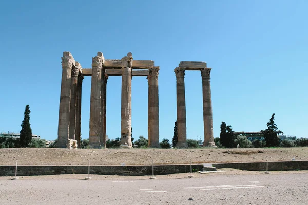 Ναός Του Ολυμπίου Διός Στην Αθήνα — Φωτογραφία Αρχείου