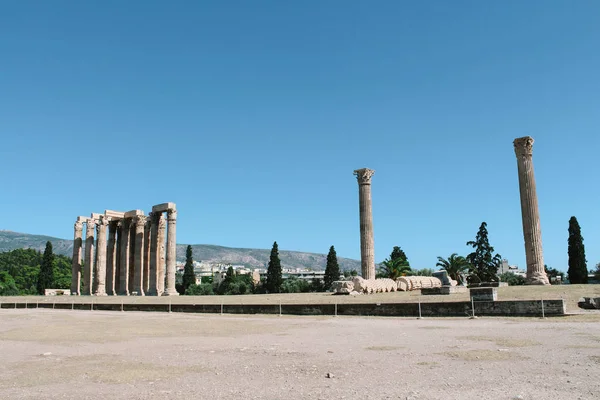 Ναός Του Ολυμπίου Διός Στην Αθήνα — Φωτογραφία Αρχείου