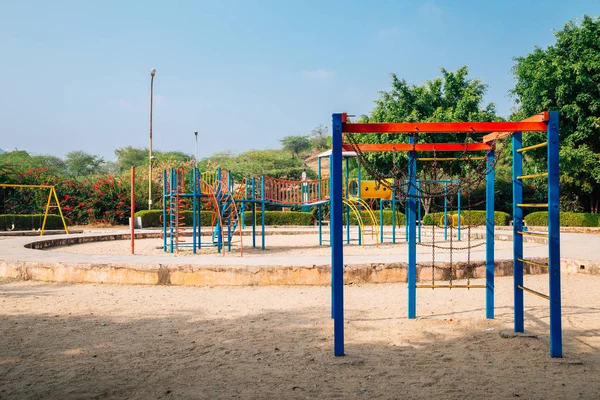 Parque Infantil Colorido Udaipur India — Foto de Stock
