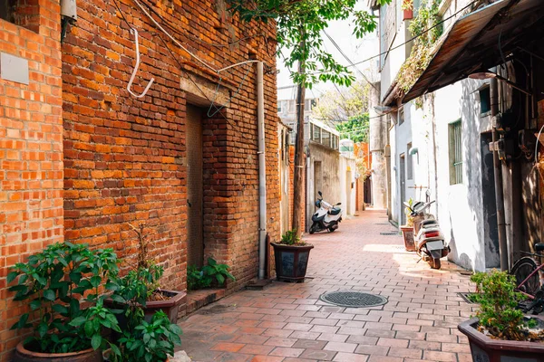 Jiuqu Lane Historiska Gamla Gatan Lukang Taiwan — Stockfoto