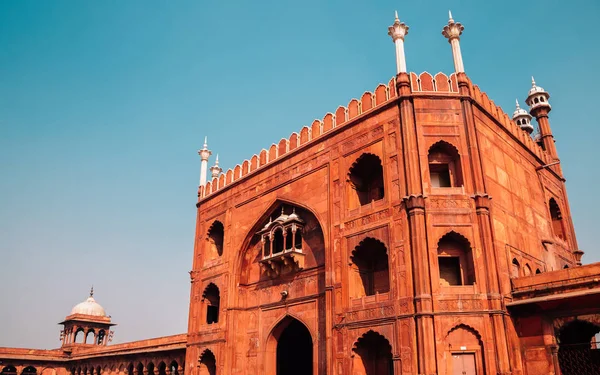 Edificio Histórico Jama Masjid Delhi India — Foto de Stock