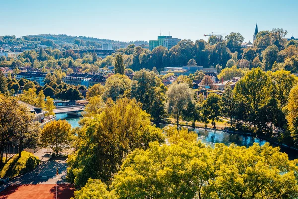 Berna Casco Antiguo Con Río Suiza — Foto de Stock