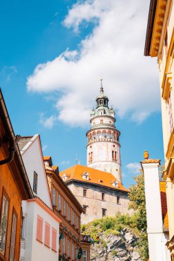 Kale kule ve eski binalar Cesky Krumlov, Çek