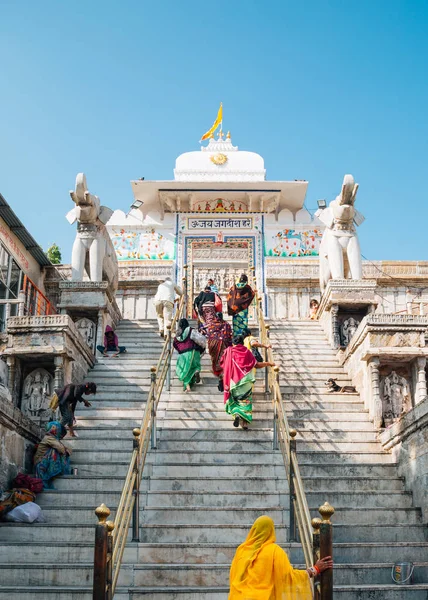 Udaipur Índia Dezembro 2017 Templo Jagdish — Fotografia de Stock