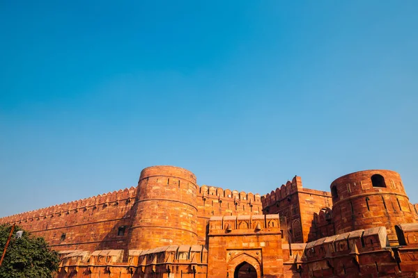 Arquitectura Histórica Del Fuerte Agra Agra India — Foto de Stock