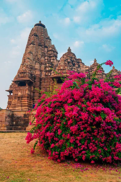 Western Group Temples Ruínas Antigas Khajuraho Índia — Fotografia de Stock