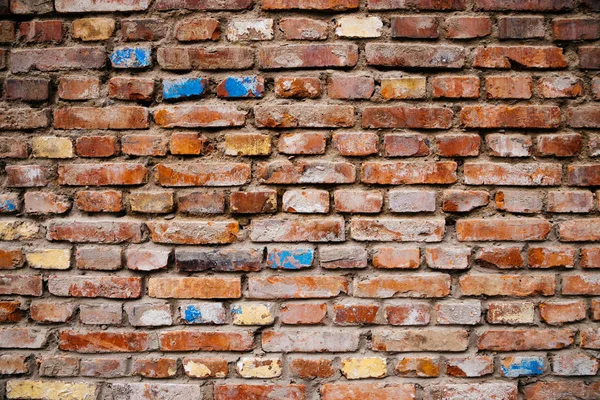 Vieux Mur Briques Brunes Texture Fond — Photo