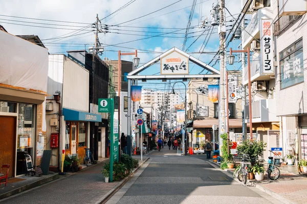 Τόκιο Ιαπωνία Νοεμβρίου 2018 Yanesen Συνοικία Εμπορικό Δρόμο Ginza Yanaka — Φωτογραφία Αρχείου