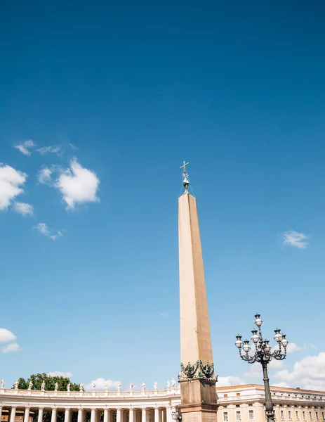 Obelisco Vaticano Plaza San Pedro Ciudad Del Vaticano — Foto de Stock
