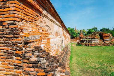 Wat Maha ki antik kalıntılar Ayutthaya, Tayland