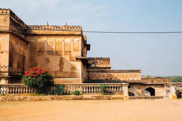 Orchha Fort Raja Mahal Starobylé Ruiny Indii — Stock fotografie