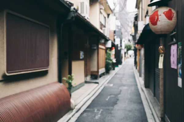 Pontocho Antigo Restaurante Japonês Beco Pub Kyoto Japão Foco Blur — Fotografia de Stock