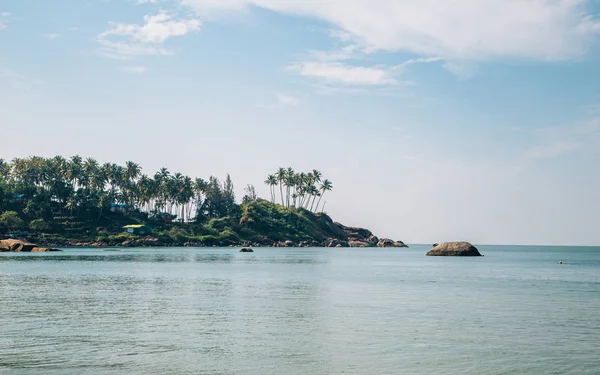 Зіркове розміщення уздовж пляжу в Гоа, Індія — стокове фото