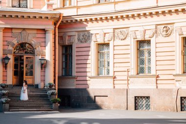 Saint Petersburg, Rusya - 17 Ağustos 2019 : Saint Michael's Castle tarihi binası