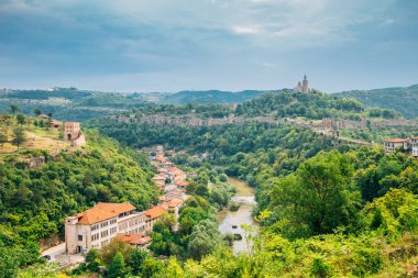Tsarevets Kalesi panoramik Veliko Tarnovo, Bulgaristan