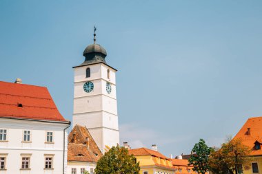 Konsey Kulesi ve Sibiu, Romanya'daki eski şehir