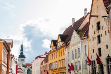 Tallinn Old Town ve Saint Nicholas Kilisesi kulesi, Estonya