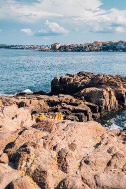Sozopol' de Karadeniz ve eski şehir, Bulgaristan