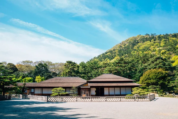 Ritsurin Park, jardim tradicional japonês em Takamatsu, Kagawa, Japão — Fotografia de Stock