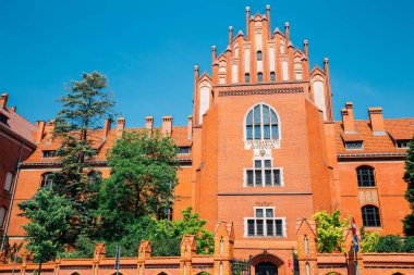 Torun, Polonya - 11 Haziran 2019: Nicholas Copernicus Üniversitesi Üniversite Meclisi Maius