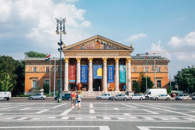 Budapeşte, Macaristan - 27 Haziran 2019: Mucsarnok Sanat Salonu