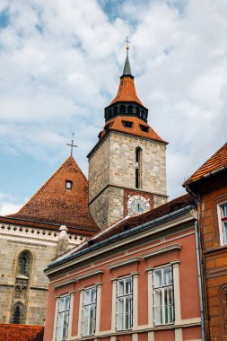Romanya 'nın Brasov kentinde Siyah Kilise Biserica Neagra