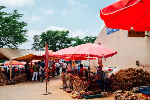 Incheon Corée Juin 2020 Marché Ganghwa Pungmul Marché Traditionnel Coréen — Photo