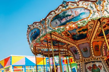 Incheon, Kore - 28 Haziran 2020 Wolmido Adası Lunaparkı