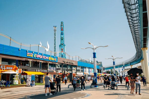 2020年6月28日 Wolmido島公園海辺のレストラン街 — ストック写真