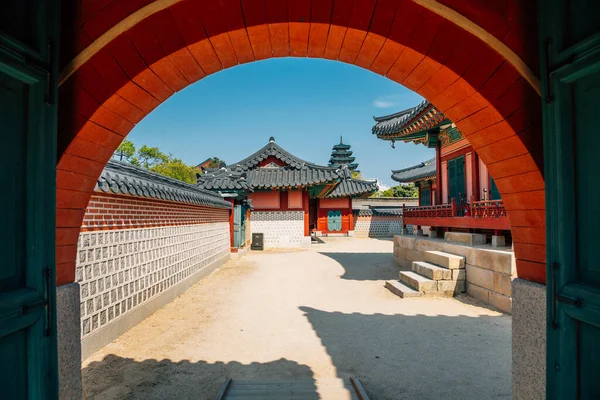 Gyeongbokgung Palace Koreaanse Traditionele Architectuur Seoul Korea — Stockfoto