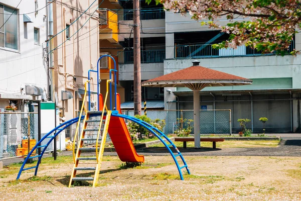 Colorful playground park at spring in Japan