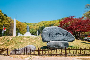Cheonan, Kore - 28 Nisan 2020 Taejosan Anıt Parkı
