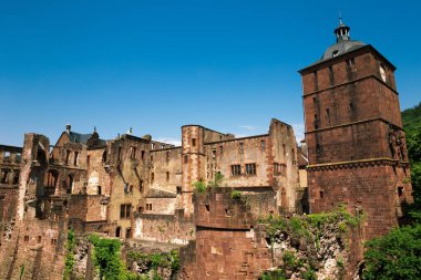 Heidelberg Kalesi Almanya 'da harabe