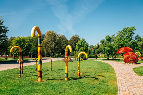 Sigulda Lettonia Agosto 2019 Estate Del Parco Spieku — Foto Stock