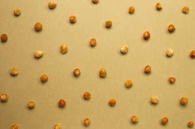 Kahverengi kraft kağıdında kurumuş dünya çiçekleri. Çiçek desenli arkaplan