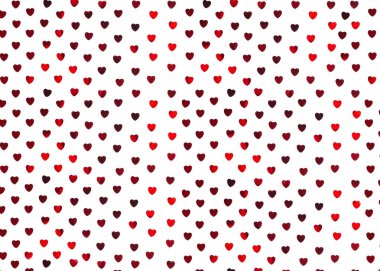 Güzel Sevgililer Günü veya düğün Arka Plan. Kalpler beyaz bir arka plan üzerinde sendeledi.