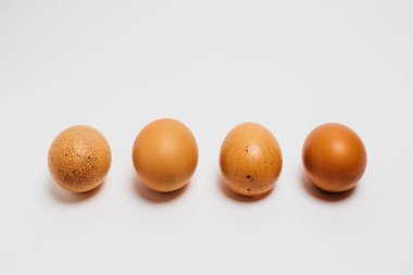 yumurta, gıda, izole, yumurta, kahverengi, beyaz, tavuk, Kahvaltı, organik, kabuk, ham, sağlıklı, protein, üç, Paskalya, madde, taze, nesne, hayvan, Doğa, makro, Grup, çiftlik, yumurta kabuğu, doğa