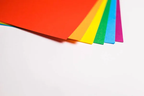 抽象的な背景 虹の色のシートから Lgbt コミュニティの旗 — ストック写真