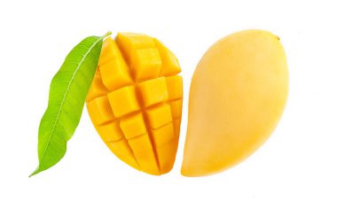 taze sarı mango güzel bir cilt izole