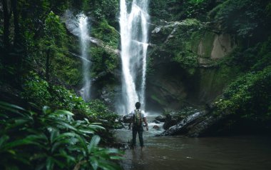 Şelale şelale doğada seyahat mok fah şelale